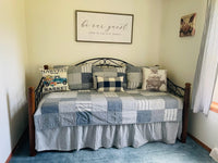 Thumbnail for Sawyer Mill Blue 5pc Daybed Quilt Set (1 Quilt, 1 Bed Skirt, 3 Standard Shams) VHC Brands - The Fox Decor