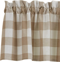 Thumbnail for Wicklow Check Valance - Natural Park designs - The Fox Decor