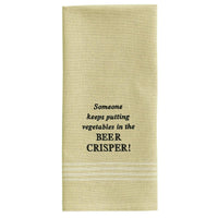 Beer Crisper Embroidered Dishtowel - Set of 2 Park Designs - The Fox Decor