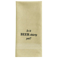 Beer-Thirty Yet Embroidered Dishtowel - Set of 2 Park Designs - The Fox Decor