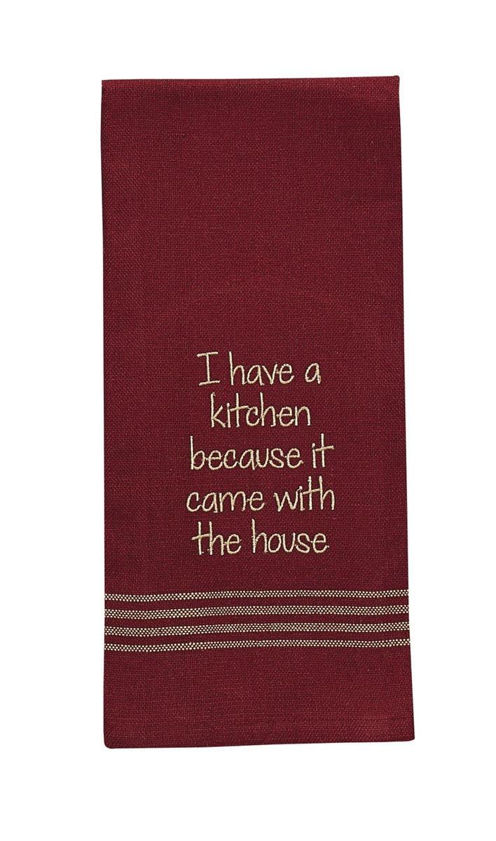 I Have A Kitchen Embroidered Dishtowel - Set of 2 Park Designs - The Fox Decor