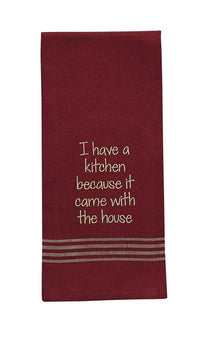 I Have A Kitchen Embroidered Dishtowel - Set of 2 Park Designs - The Fox Decor