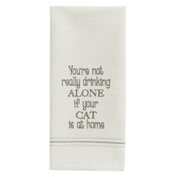 Cat At Home Embroidered Dishtowel - Set of 2 Park Designs - The Fox Decor