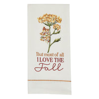 I Love The Fall Decorative Dishtowel - Set of 6 Park Designs - The Fox Decor