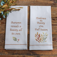Autumn Reveals Dishtowel - Set of 6 Park Designs - The Fox Decor
