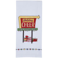 Holiday Cheer Throughout The Year Embroidered Dishtowel - Set of 2 Park Designs - The Fox Decor