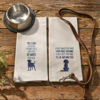 I'll Be Watching You Embroidered Dishtowel - Set of 6 Park Designs - The Fox Decor