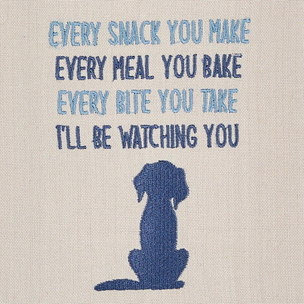 I'll Be Watching You Embroidered Dishtowel - Set of 6 Park Designs - The Fox Decor