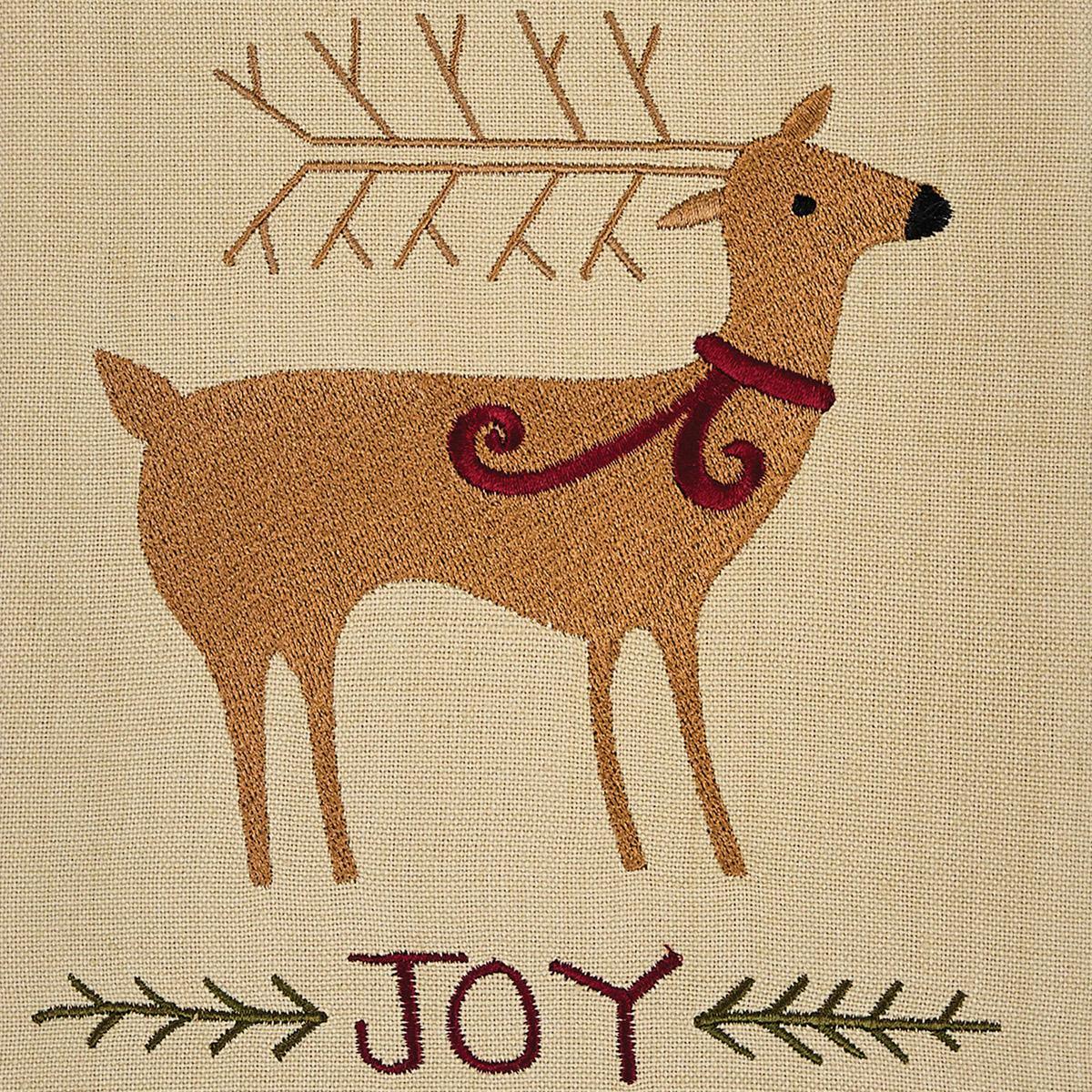 Joyful Deer Emb. Dishtowel - Set of 6 Park Designs - The Fox Decor