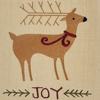 Joyful Deer Emb. Dishtowel - Set of 6 Park Designs - The Fox Decor