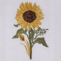 Gold Sunflower Dishtowel Embroidered - Set of 6 Park Designs - The Fox Decor