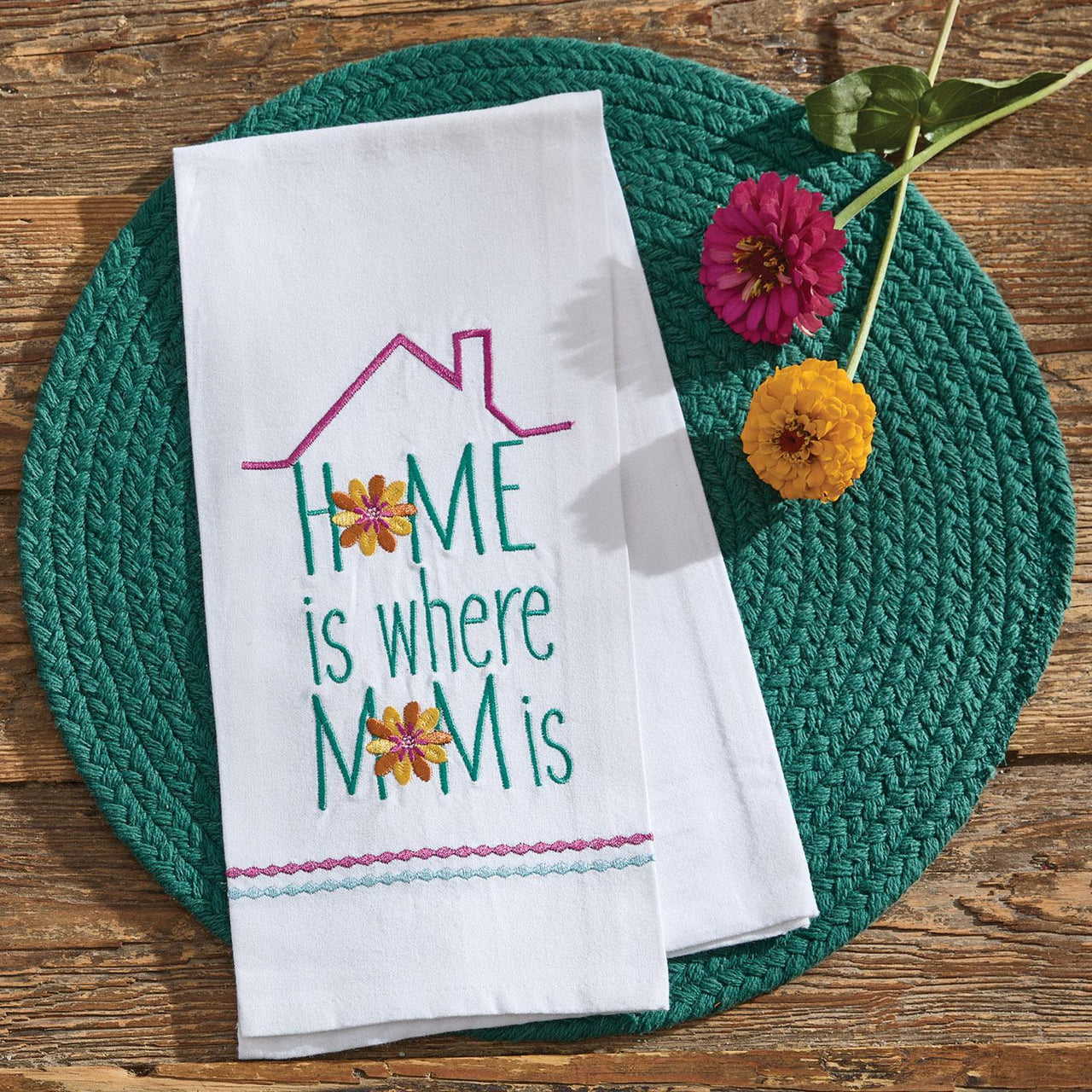 Home Is Where Mom Is Decorative Dishtowel - Set of 6 Park Designs - The Fox Decor