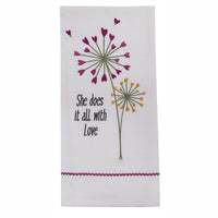 All With Love Decorative Dishtowel - Park Designs - The Fox Decor