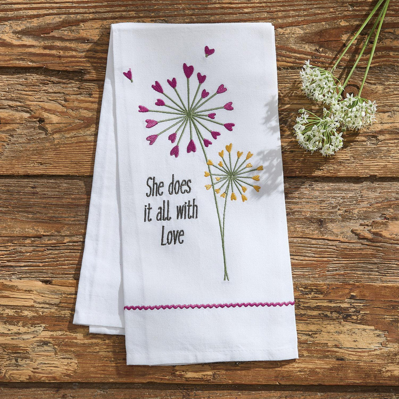 All With Love Decorative Dishtowel - Park Designs - The Fox Decor