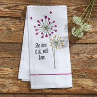 All With Love Decorative Dishtowel - Park Designs - The Fox Decor