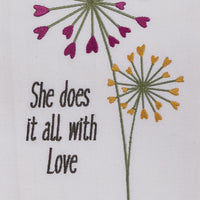 All With Love Decorative Dishtowel - Park Designs - The Fox Decor