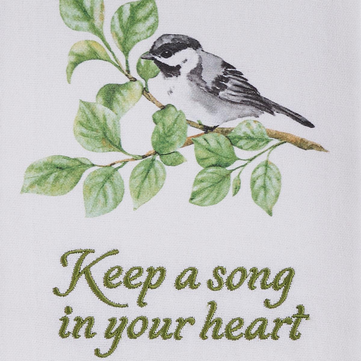 Keep A Song In Your Heart Dishtowel - Set of 6 Park Designs - The Fox Decor