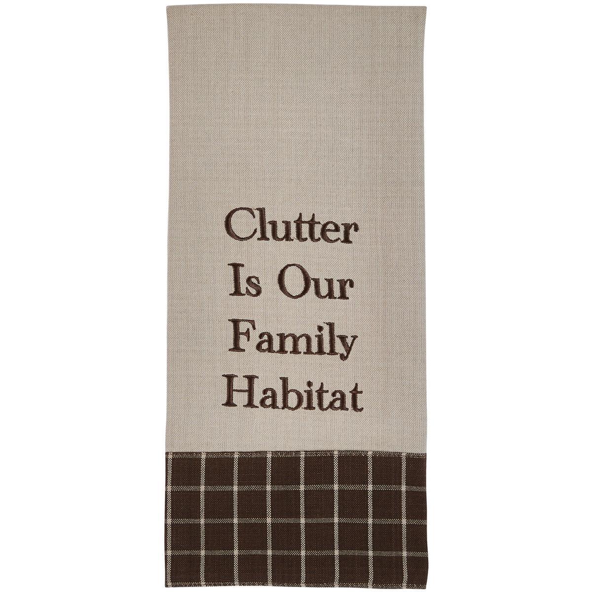Clutter Is Our Family Dishtowel - Set of 6 Park Designs - The Fox Decor