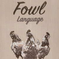 Fluent In Fowl Language Embroidered Dishtowel - Set of 6 Park Designs - The Fox Decor