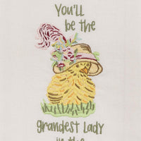 Easter Parade Embroidered Dishtowel - Park Designs - The Fox Decor