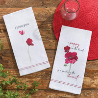 I Love You Poppy Dishtowel - Set of 6 Park Designs - The Fox Decor