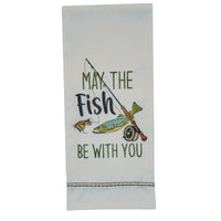 Thumbnail for May The Fish Be With You Embroidered Dishtowels - Set of 6 Park Designs