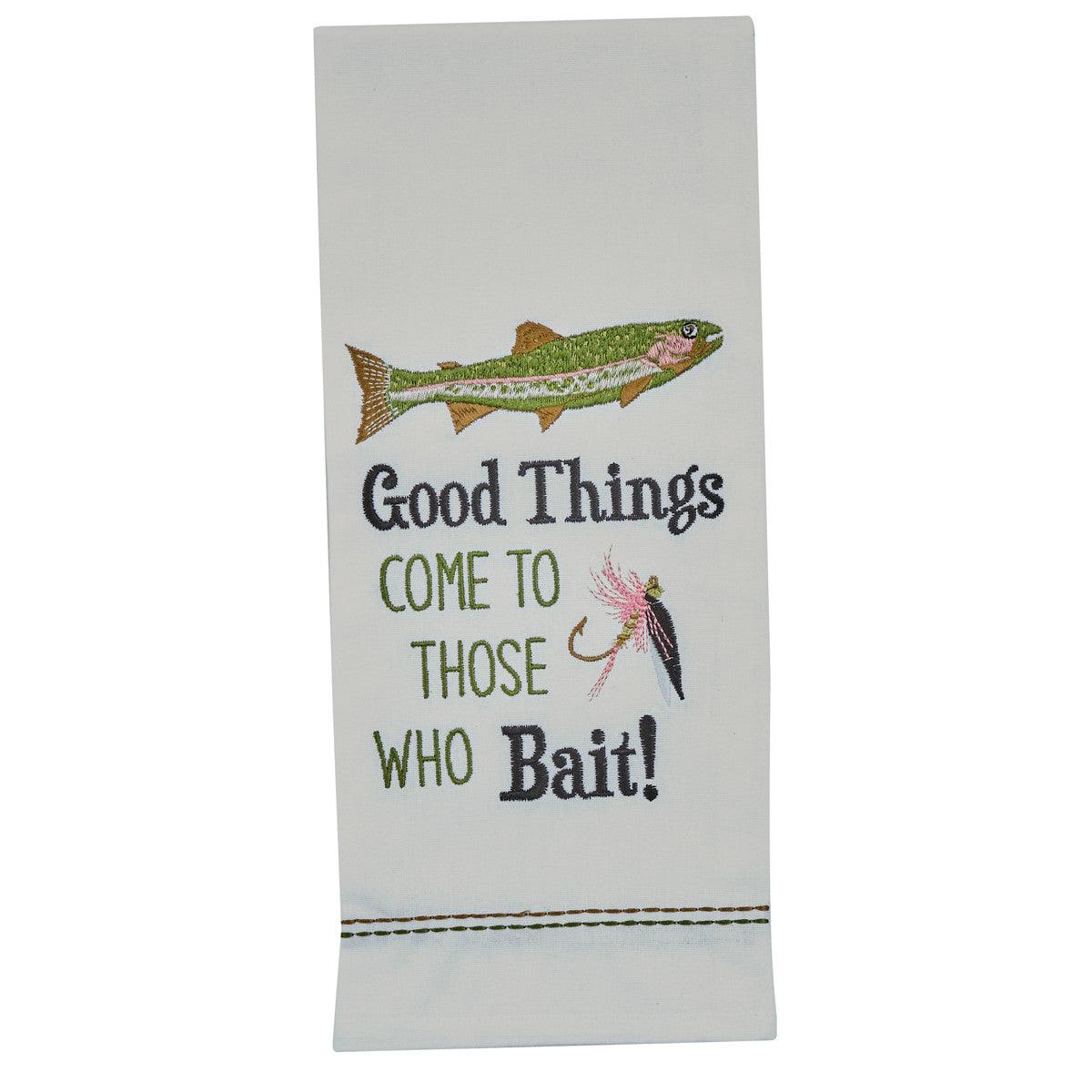 Good Things Come Embroidered Dishtowels - Set of 6 Park Designs - The Fox Decor