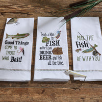 Thumbnail for Good Things Come Embroidered Dishtowels - Set of 6 Park Designs - The Fox Decor