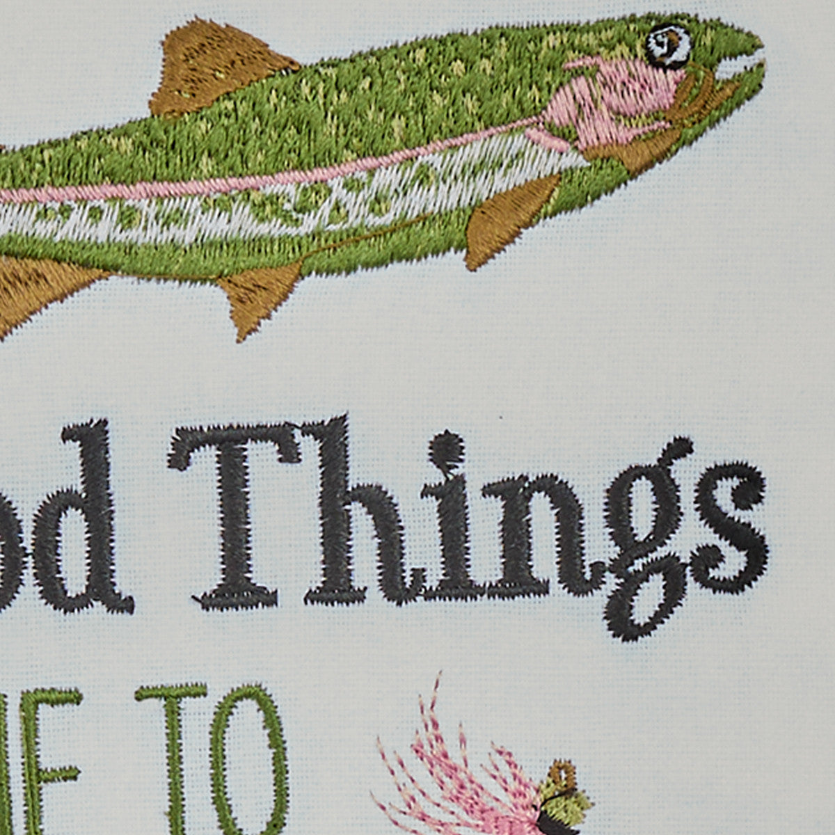 Good Things Come Embroidered Dishtowels - Set of 6 Park Designs