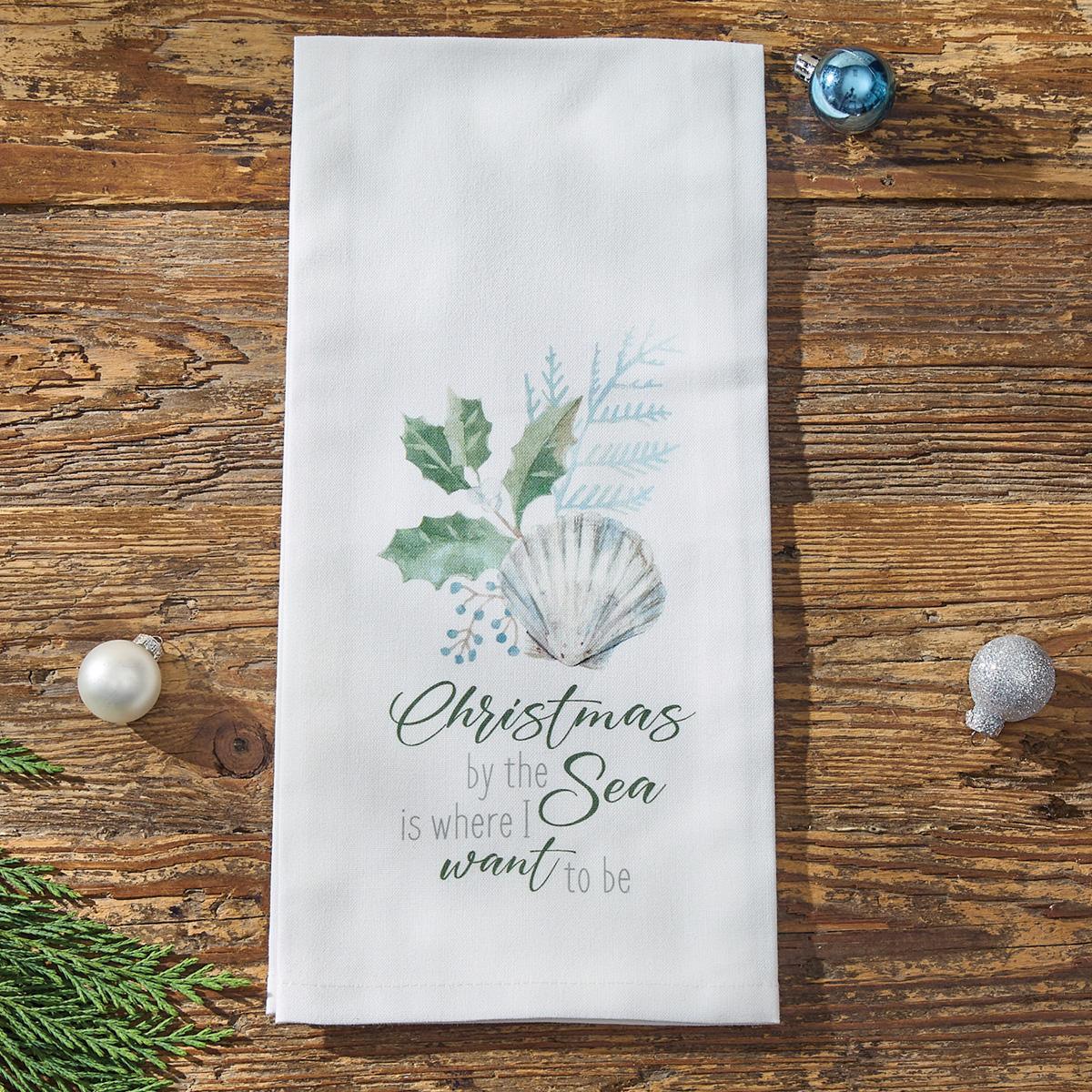 Christmas By The Sea Dishtowel - Set of 6 Park Designs - The Fox Decor