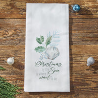 Christmas By The Sea Dishtowel - Set of 6 Park Designs - The Fox Decor