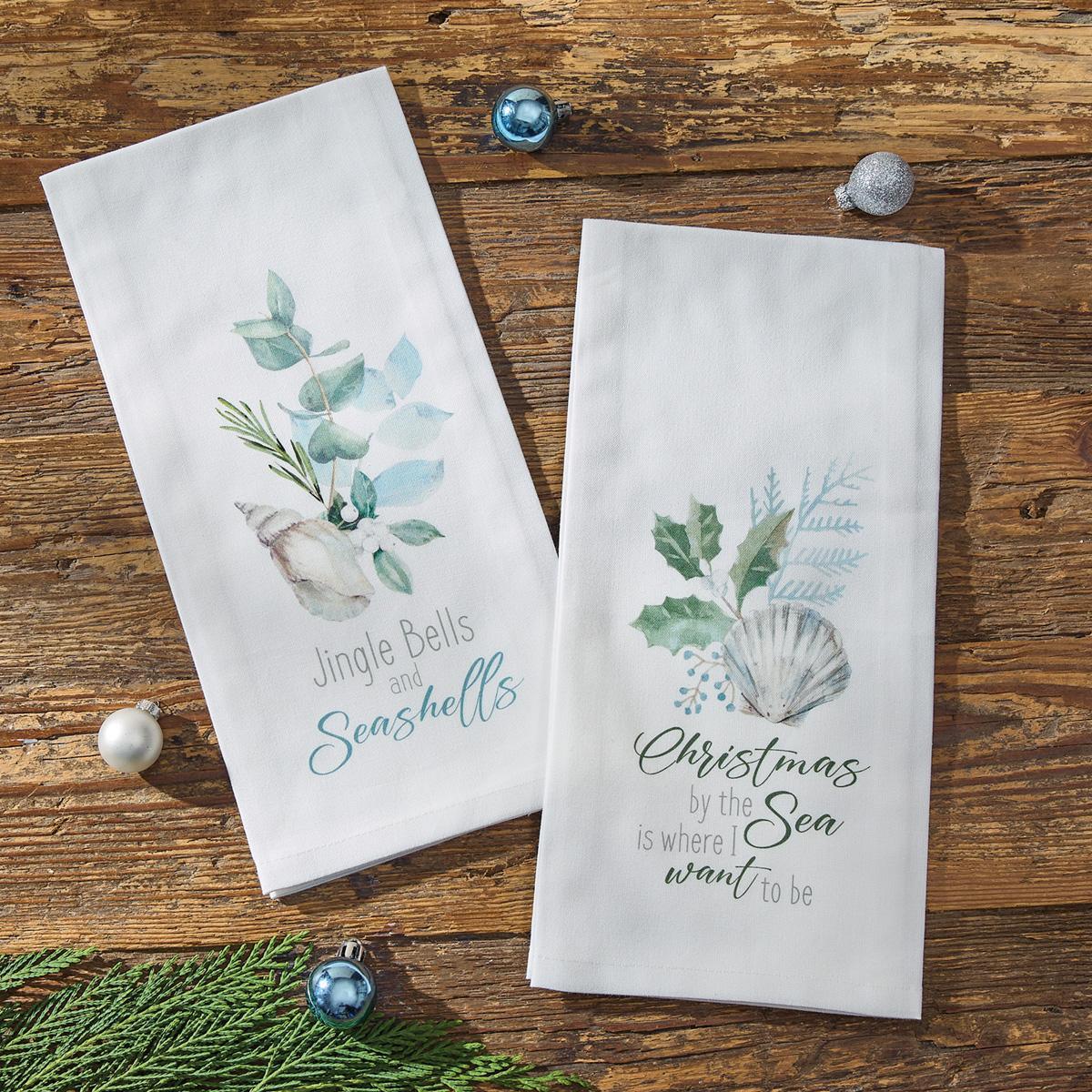 Christmas By The Sea Dishtowel - Set of 6 Park Designs - The Fox Decor