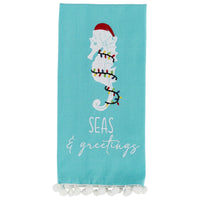 Holiday Sea Horse Dishtowel - Set of 6 Park Designs - The Fox Decor