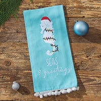 Holiday Sea Horse Dishtowel - Set of 6 Park Designs - The Fox Decor