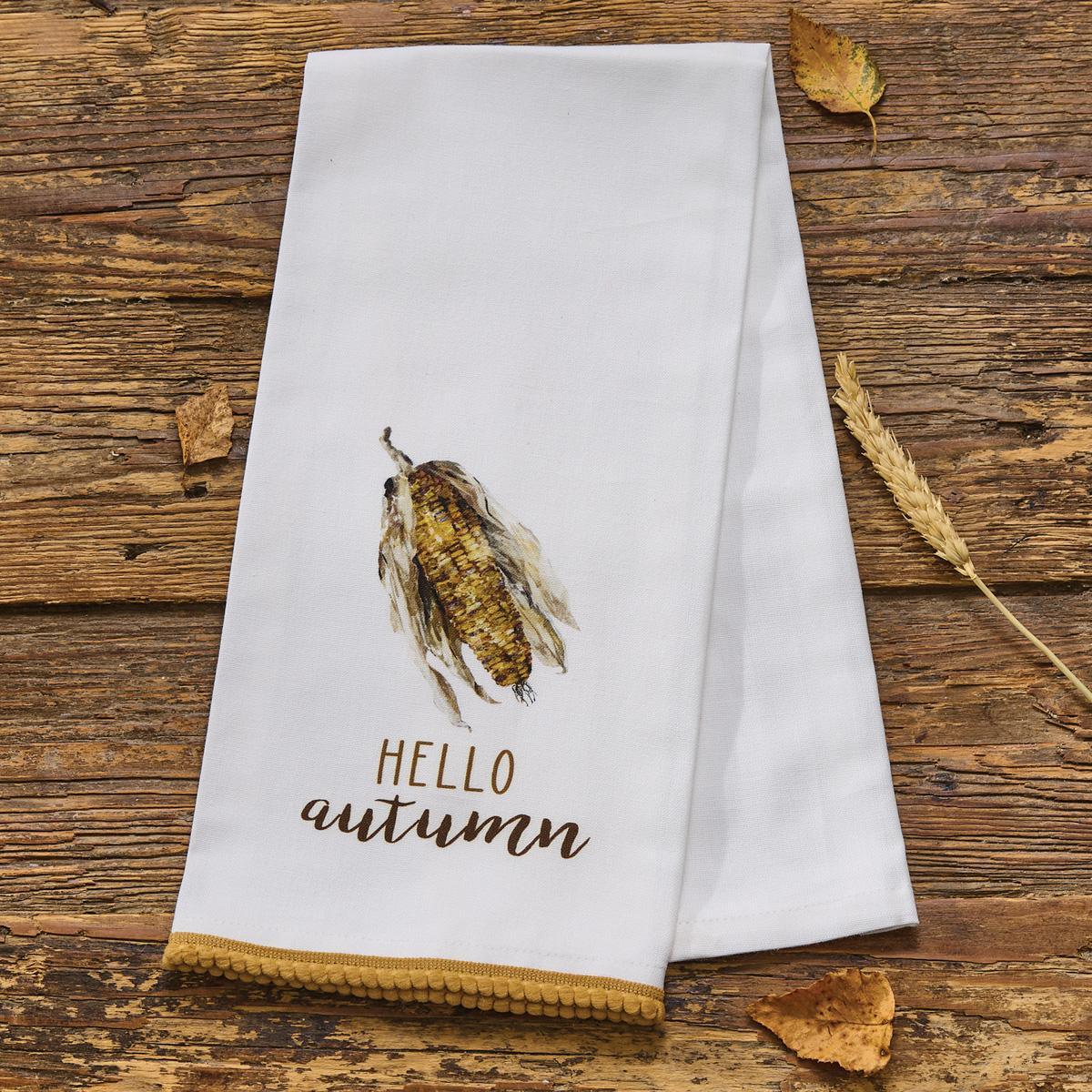 Hello Autumn Dishtowel - Set of 6 Park Designs - The Fox Decor