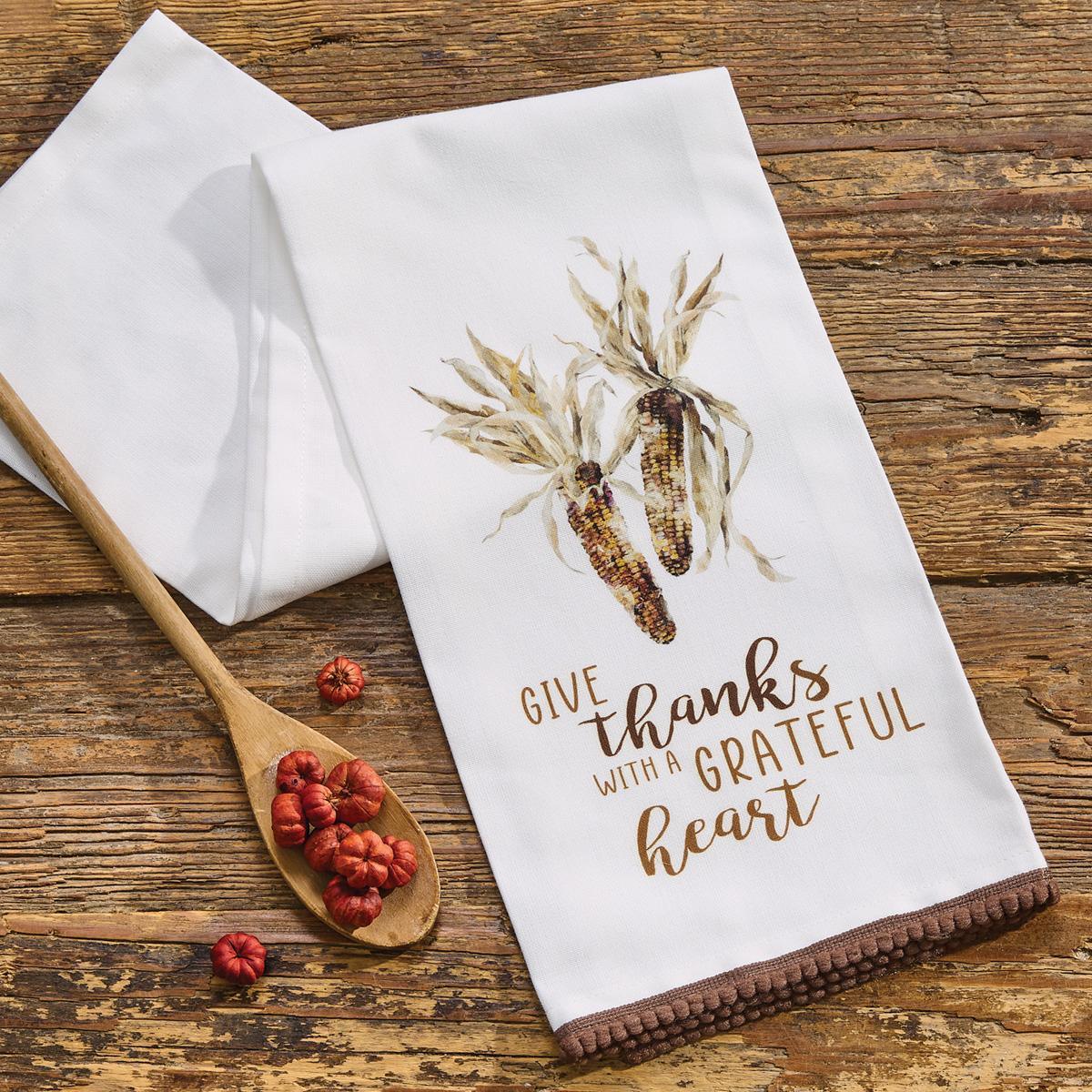 Give Thanks Dishtowel - Set of 6 Park Designs - The Fox Decor