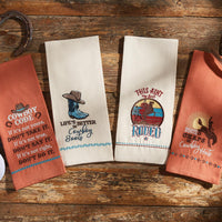 Cowboy Code Dishtowel - Set of 6 Park Designs - The Fox Decor