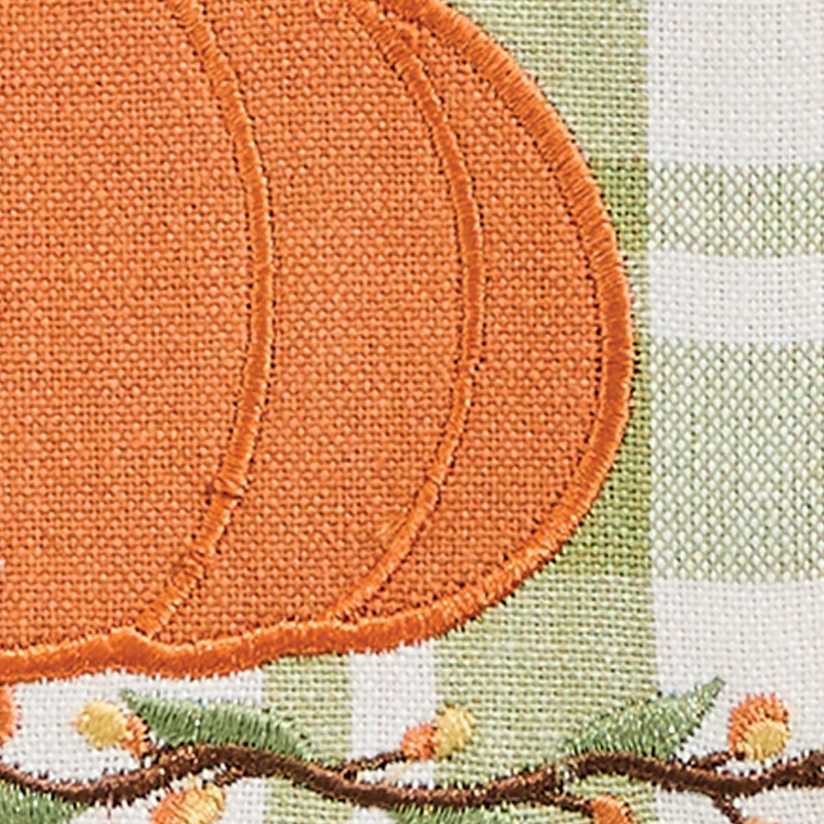 Applique Pumpkin Dishtowel - Set of 2 Park Designs - The Fox Decor