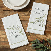 Thumbnail for Olive You Decorative Dishtowels - Set of 6 Park Designs - The Fox Decor