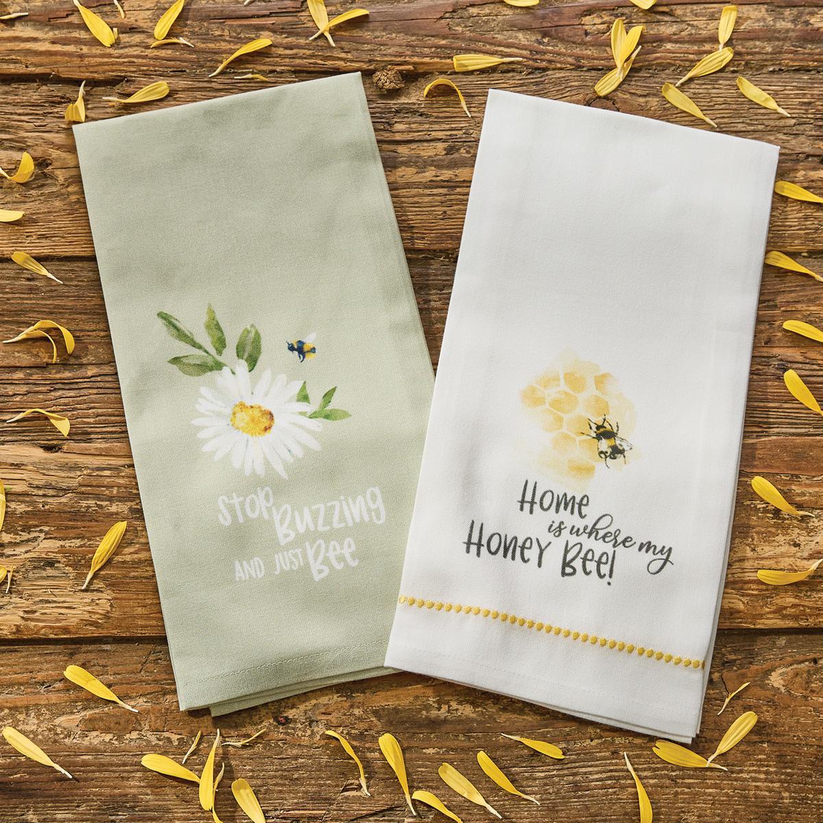 Honey Bee Decorative Dishtowel - Set of 6 Park Designs - The Fox Decor