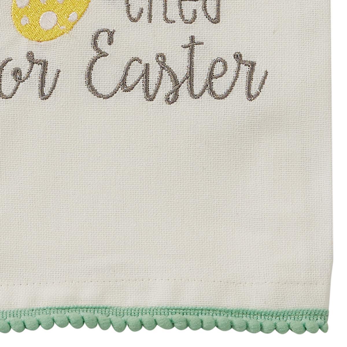 Egg-Cited For Easter Embroidered Dishtowel - Park Designs - The Fox Decor