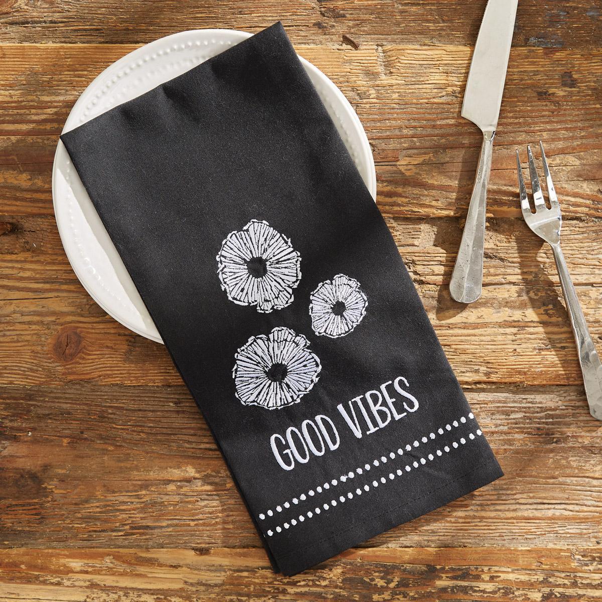 Good Vibes Dishtowel - Set of 6 Park Designs - The Fox Decor