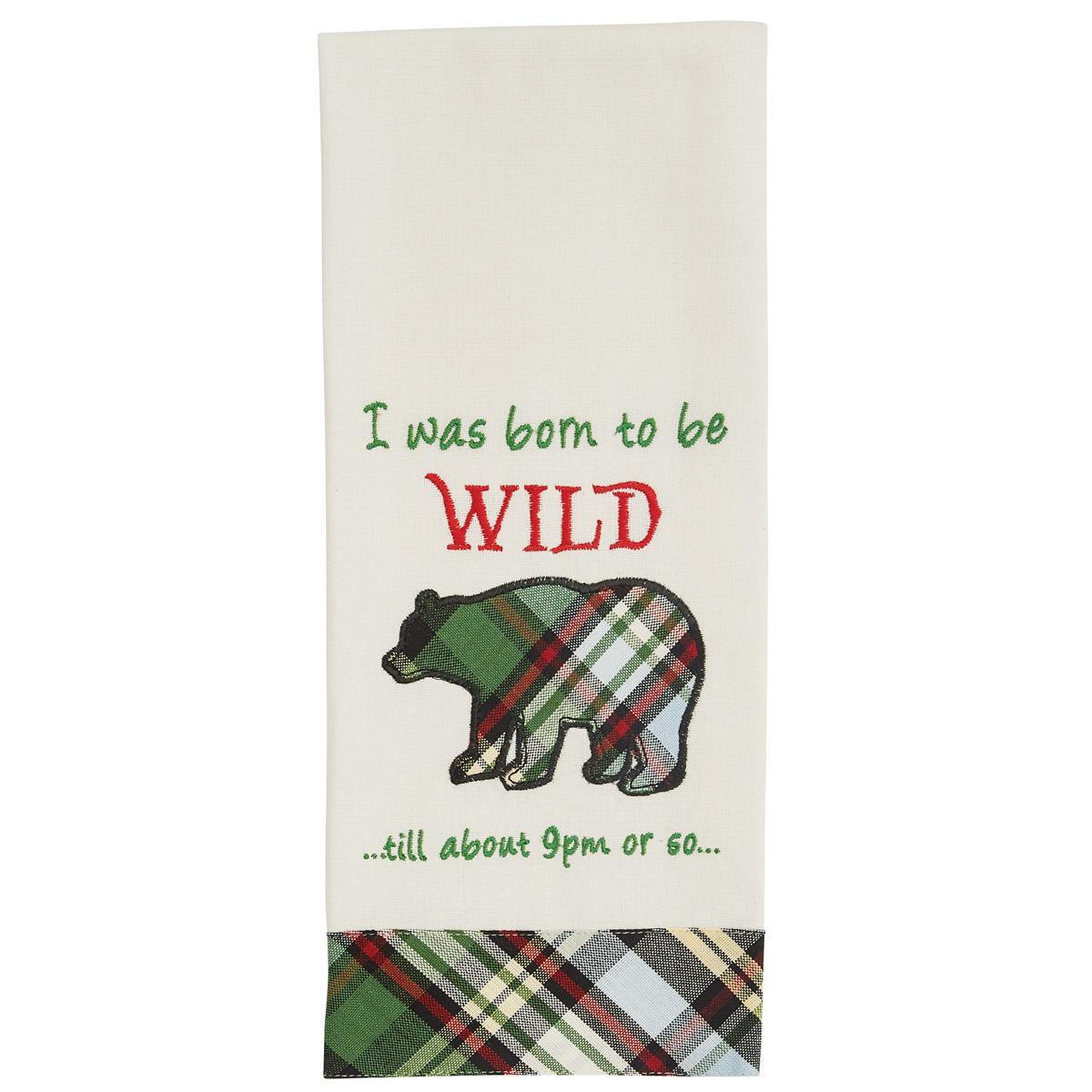 Born To Be Wild Dishtowel - Set of 2 Park Designs - The Fox Decor