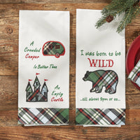 Born To Be Wild Dishtowel - Set of 2 Park Designs - The Fox Decor