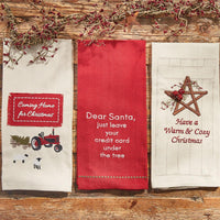 Home For Christmas Dishtowel - Set of 2 Park Designs - The Fox Decor