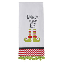 Believe In Your Elf Decorative Dishtowels - Park Designs - The Fox Decor
