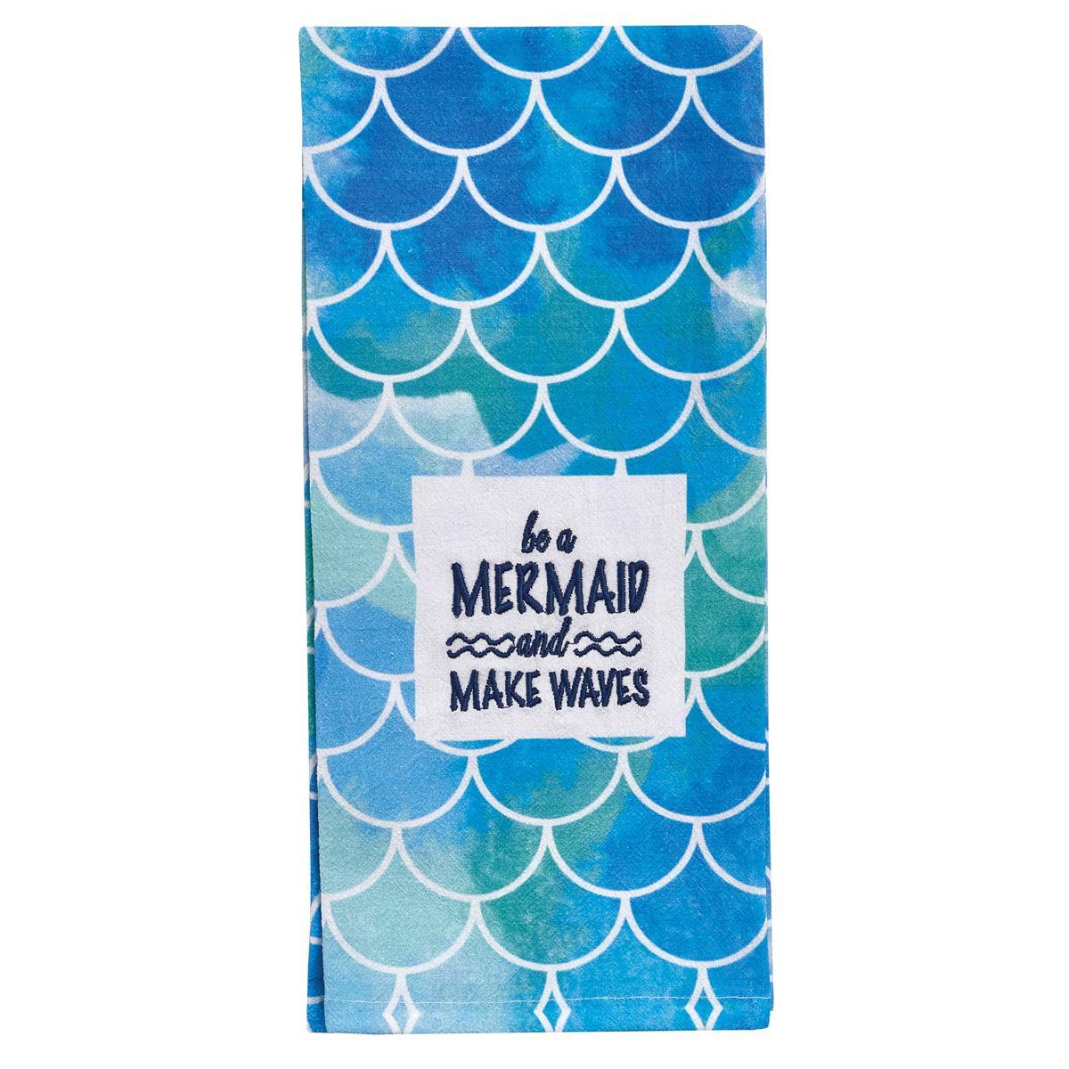 Be A Mermaid Decorative Dishtowel - Set of 2 Park Designs - The Fox Decor