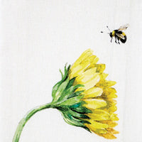 Sunflower With Bee Dishtowel - The Fox Decor
