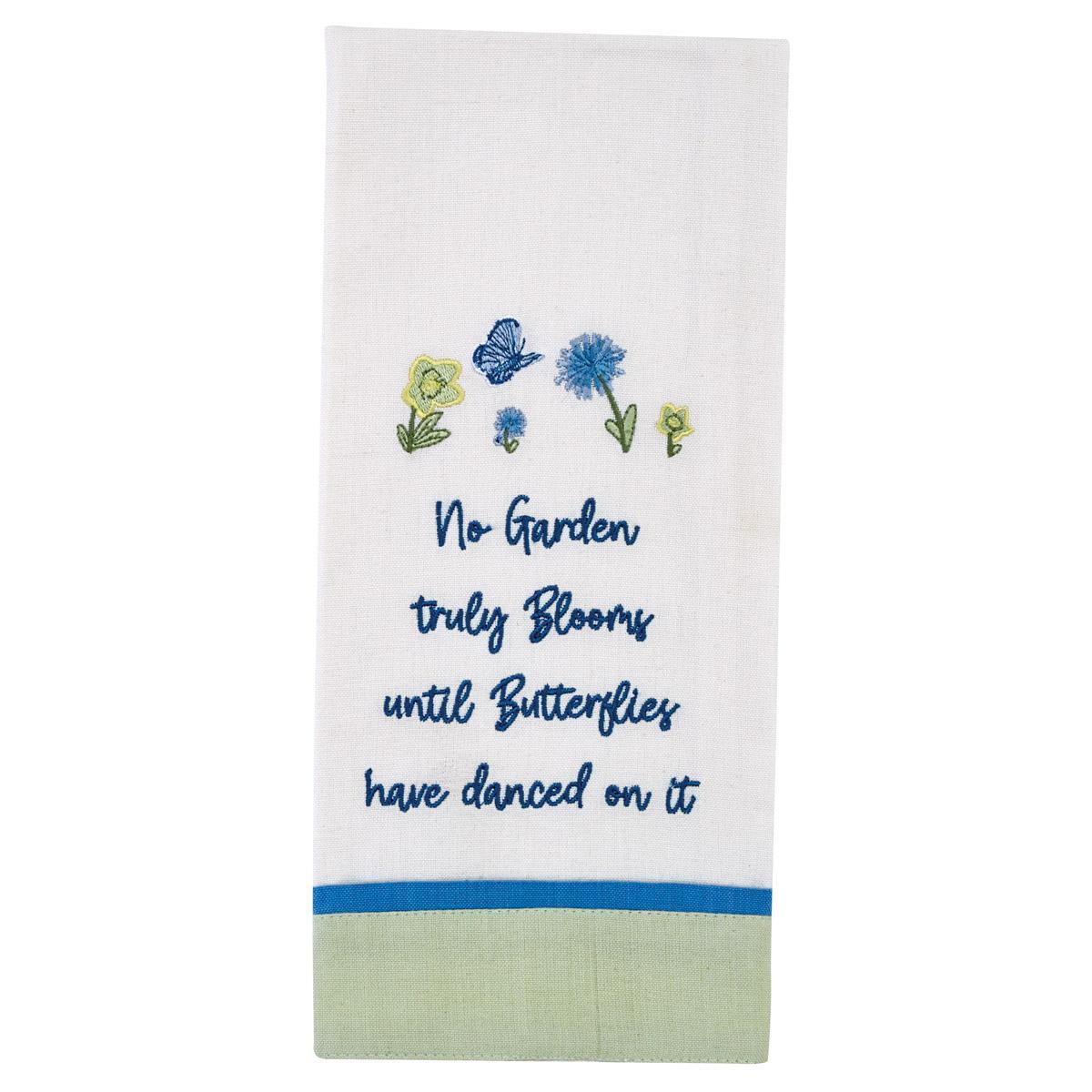 Butterflies Have Danced Embroidered Dishtowel - Set of 2 Park Designs - The Fox Decor