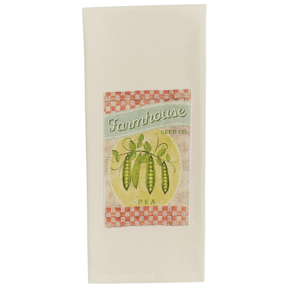 Farmhouse Seed Co. Peas Dishtowel - Set of 2 Park Designs - The Fox Decor